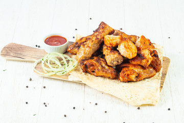 Meat kebab mix plate