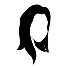 Young woman faceless vector illustration graphic design