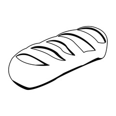 Delicious and fresh bread vector illustration graphic design