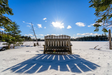 Winter bench