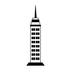 Skyscraper building isolated vector illustration graphic design
