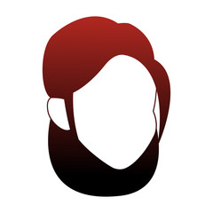 Young woman faceless vector illustration graphic design