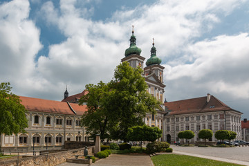 Fototapeta na wymiar Stiftsbasilika, Kloster Waldsassen in Bayern