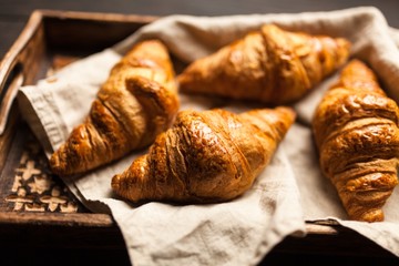 Fresh butter croissants