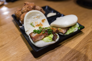 Pork Belly Buns at Ramen Ya, Amsterdam, Netherlands