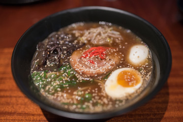 Ramen soup at Onami, Tel-Aviv, Israel