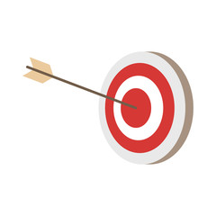 Target dartboard symbol vector illustration graphic design