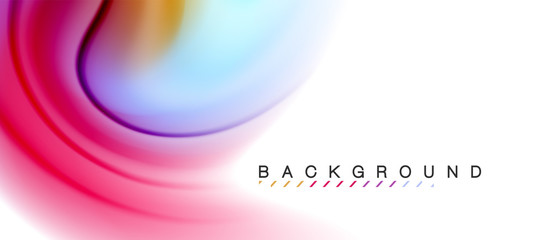 Swirl fluid flowing colors motion effect, holographic abstract background