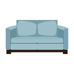 Sofa furniture isolated vector illustration graphic design