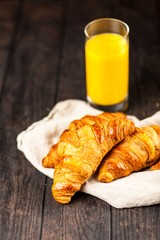 Fresh butter croissants