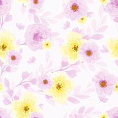 Seamless repeating floral pattern