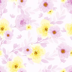 Zelfklevend Fotobehang Seamless repeating floral pattern © alexmu