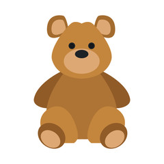 Teddy bear isolated vector illustration graphic design