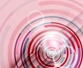 Circular lines, circles, geometric abstract background