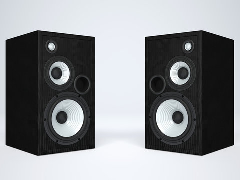 Two cool audio speakers