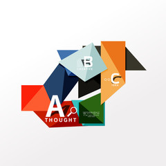 Infographic option banner