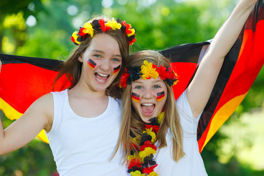 German Soccer Fans Outdoor