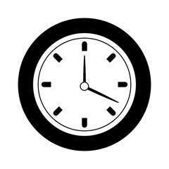 Wall clock symbol vector illustration graphic design