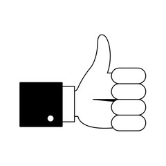 Thumb up symbol vector illustration graphic design