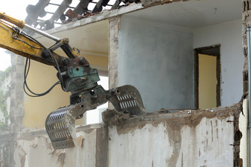 demolition of an old house