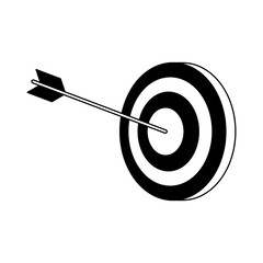 Target dartboard symbol vector illustration graphic design