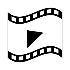 Fototapeta premium Play video symbol vector illustration graphic design