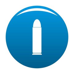 Cartridge icon. Simple illustration of cartridge vector icon for any design blue