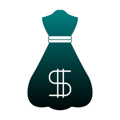 Money bag symbol vector illustration graphic design