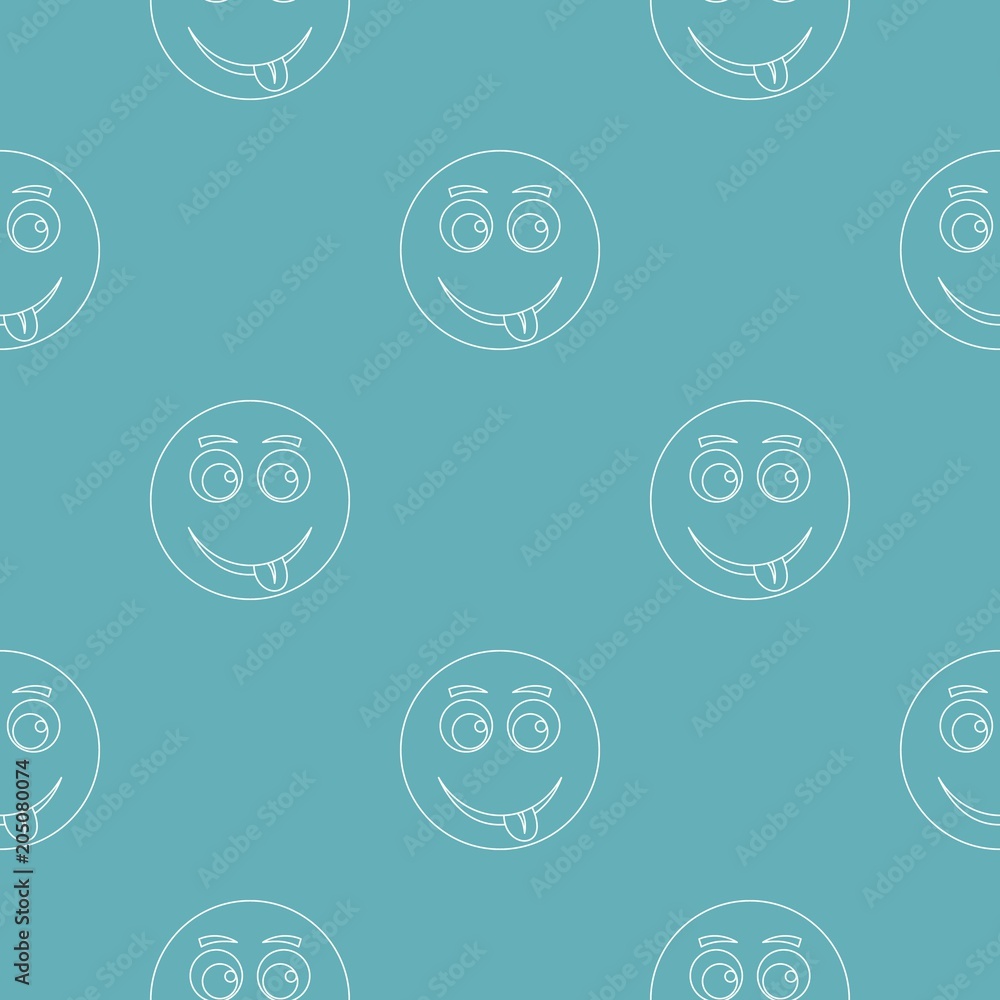 Poster smile pattern vector seamless repeating for any web design