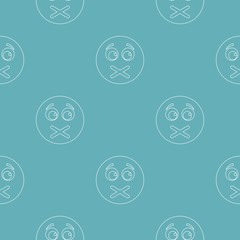 Smile pattern vector seamless repeating for any web design