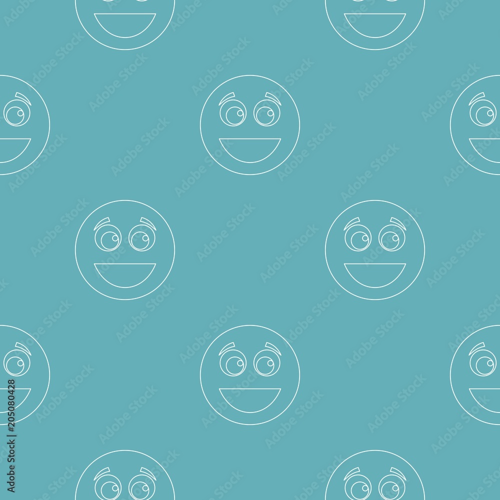 Poster smile pattern vector seamless repeating for any web design