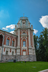Obraz premium Great Tsaritsyn Palace in park Tsaritsyno