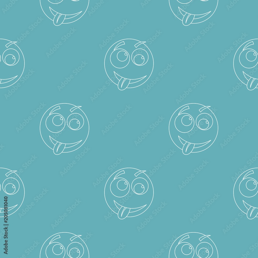 Poster smile pattern vector seamless repeating for any web design