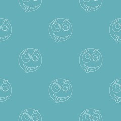 Smile pattern vector seamless repeating for any web design