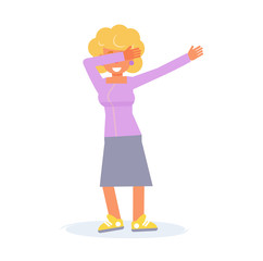 Dab dance Vector. Cartoon. I