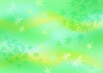 爽やかな風に揺れるカエデのように