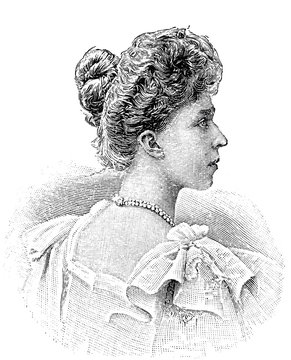 recommend clip art: Herzogin Elisabeth in Bayern, Braut des Prinz Albert, Thronfolger von Belgien