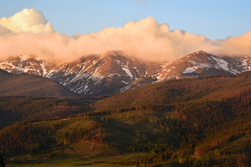 Sunrise at the Continental Divide, near Winter Park Colorado 