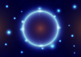 Circuit board texture background, technology concept vector illustration