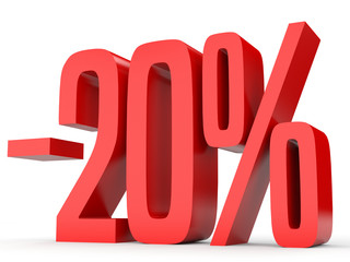 Minus twenty percent. Discount 20 %.
