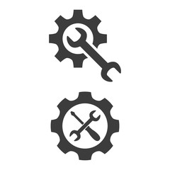 Service tool icon on white background.