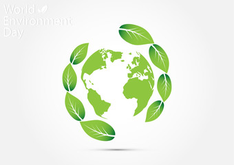 World environment day concept vector illustration