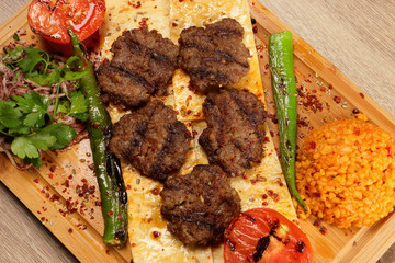 Grilled Meat Balls in Restaurant Menu