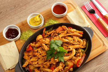 Kebab with Chicken Meat in Casserole