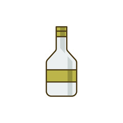 Simple Bottle Flat Icon
