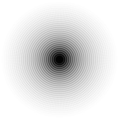 Fototapeta na wymiar Black and white circle lines background, vector illustration.