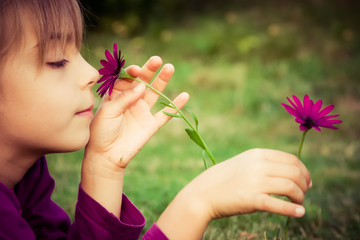 enfance et fleur