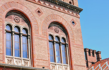 Obraz premium Elements of decor in architecture. Close-up
