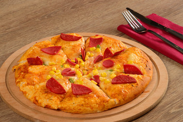 Pizza Slices on Table