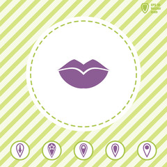 lips  vector icon